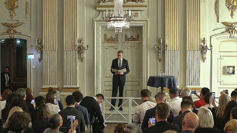 Nobelpreis für Literatur an Laszlo Krasznahorkai in Stockholm verliehen