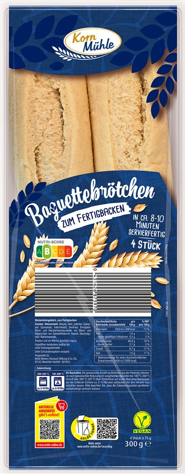 Rückruf bei Netto: Aufbackbrötchen könnten Plastikteile enthalten – diese Charge ist betroffen image 10