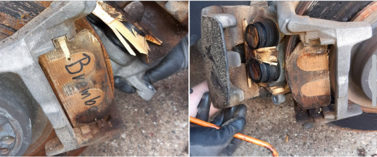 Holz als Bremsbeläge! Polizei Ludwigsburg stoppt Mercedes mit gefährlichem DIY-Tuning