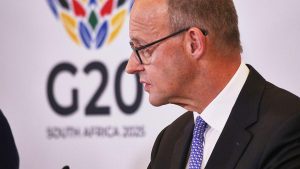 Merz zuversichtlich bei Renteneinigung in Johannesburg