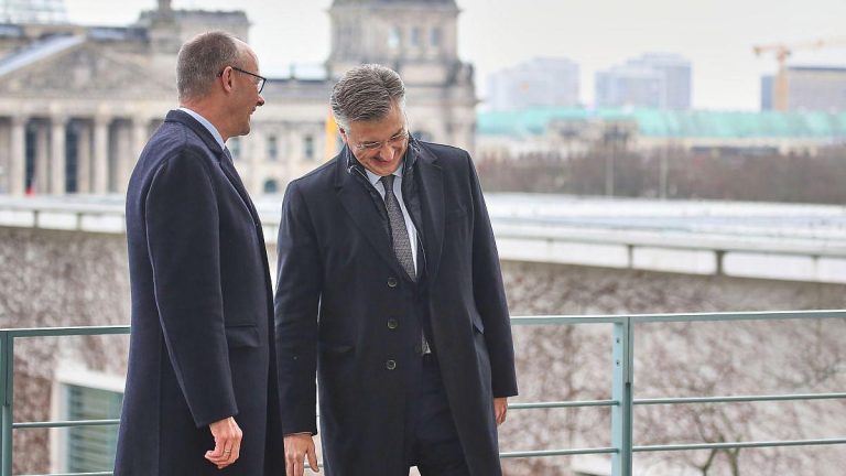 Merz lobt Kroatiens Engagement im Kanzleramt