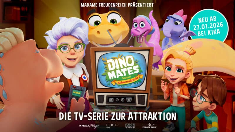 Der Europa-Park schickt seine Dinos ins Fernsehen: Was Eltern zum KiKA-Start von „Dino Mates“ wissen müssen