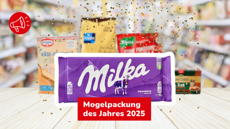 Milka Alpenmilch ist „Mogelpackung des Jahres 2025“ – So deutlich war das Urteil noch nie