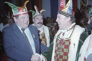 Franz-Josef Strauß beim narrengericht.