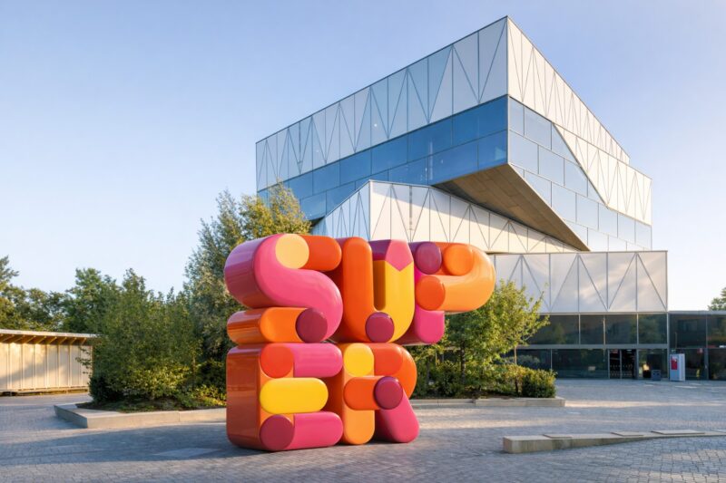 SUPER-Skulptur an der experimenta: Heilbronn hat neues Wahrzeichen