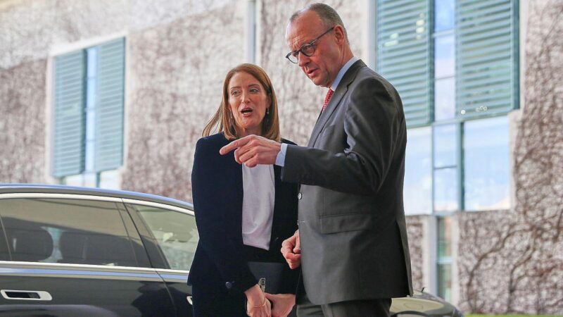 Merz empfängt EU-Parlamentspräsidentin: Wettbewerbsfähigkeit Europas im Fokus