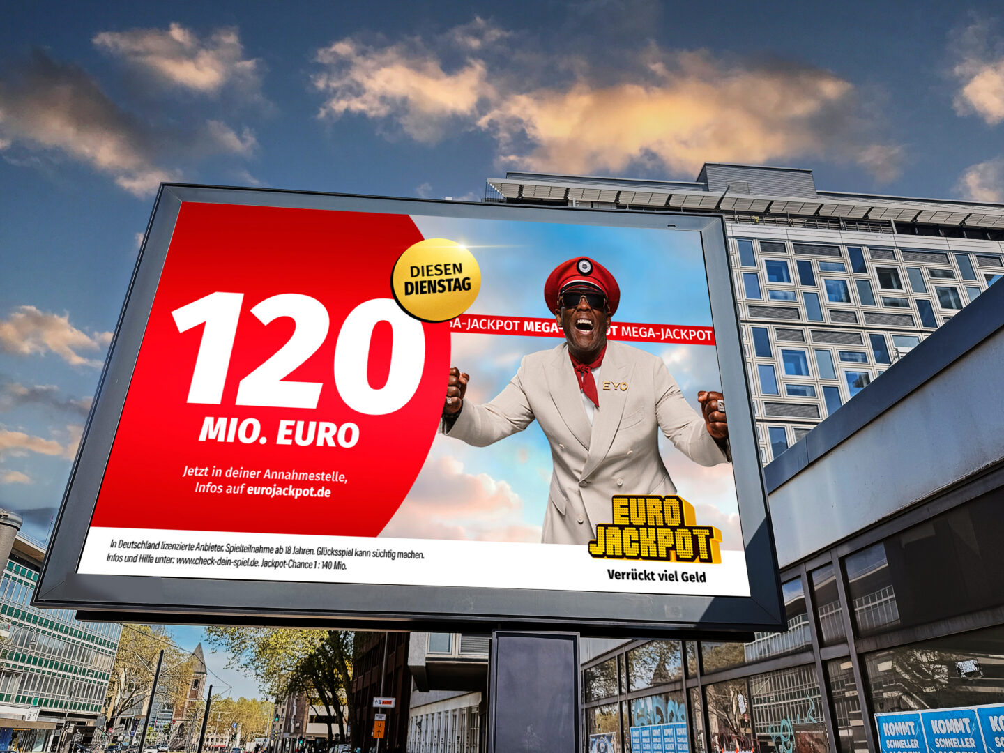 Eurojackpot heute am 26.05.2026: 120 Millionen im Jackpot