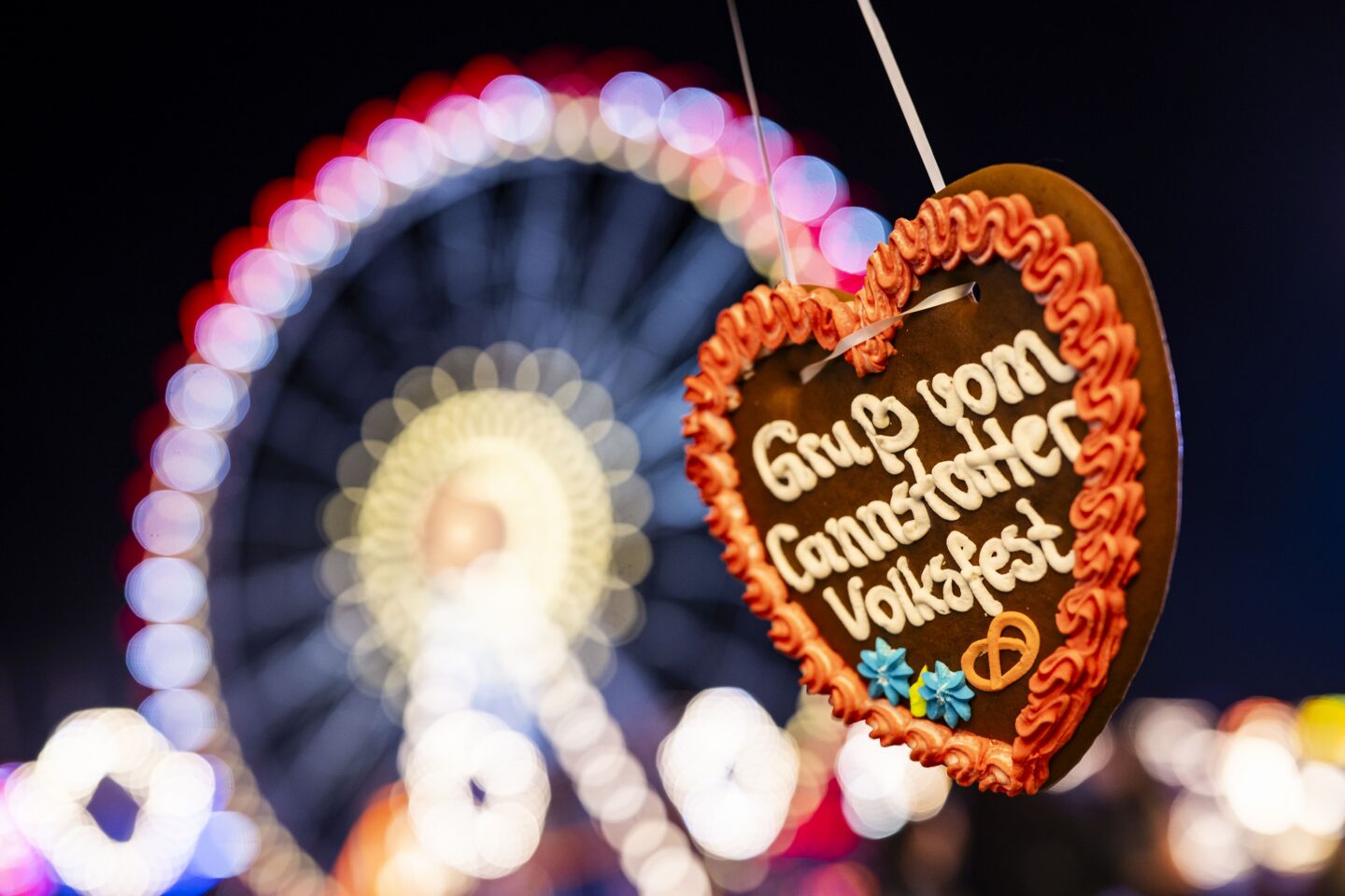 Cannstatter Wasen in Stuttgart während des Volksfests