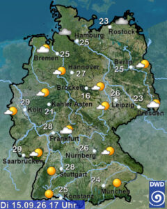 Wetterwechsel in Baden-Württemberg: Kaltfront bringt Regen und örtliche Gewitter