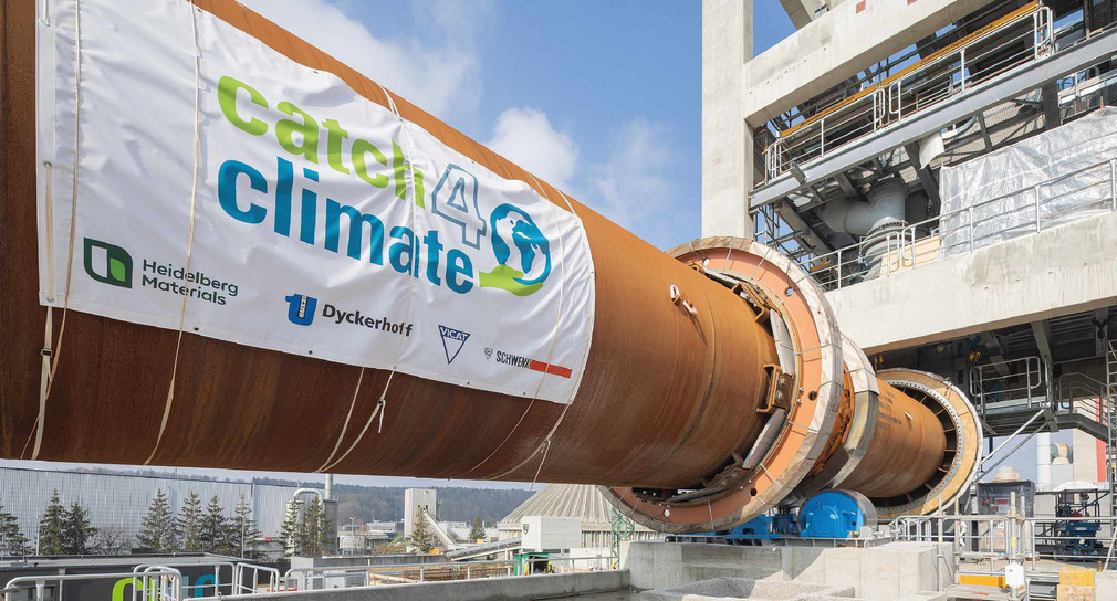 Forschungsanlage catch4climate zur CO₂-Abscheidung in der Zementindustrie