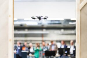 Drohnen-Demonstration in der Karlsruher Forschungsfabrik