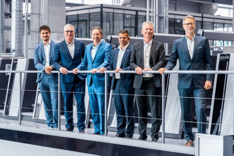 Vertreter von HEIDELBERG und pfenning bei der Kooperation in Wiesloch-Walldorf
