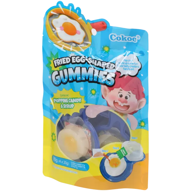 Cokoc Fruchtgummi Spiegeleier in der 80-Gramm-Packung