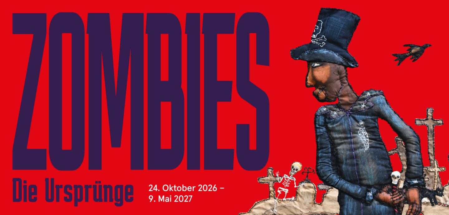 Key Visual zur Ausstellung „Zombies – die Ursprünge“ im Linden-Museum Stuttgart