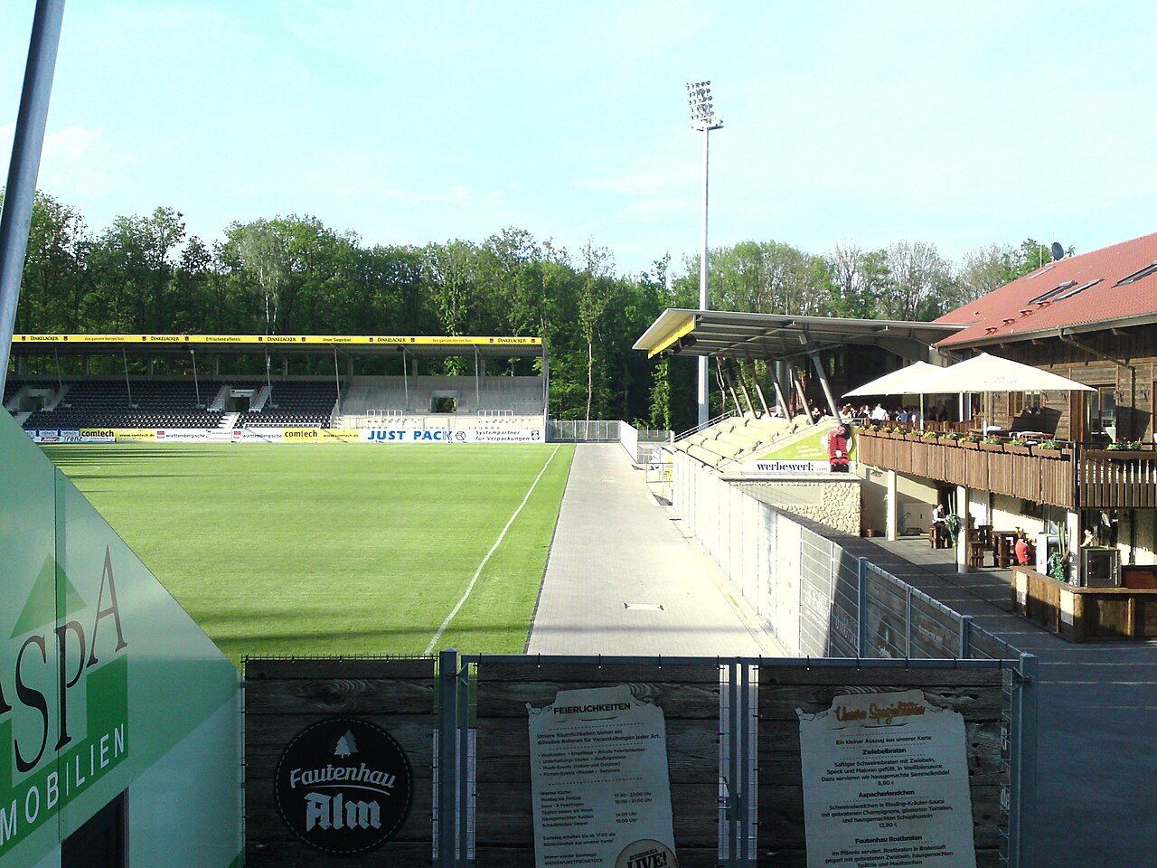 Archivaufnahme der WIRmachenDRUCK Arena in Großaspach
