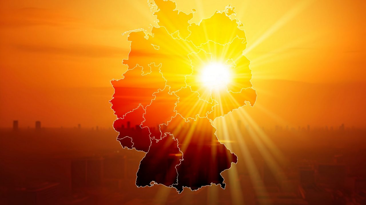 Sommer und Deutschland bei einer Hitzewelle